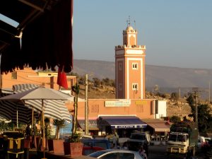 Moschee in Taghazout, Marokko