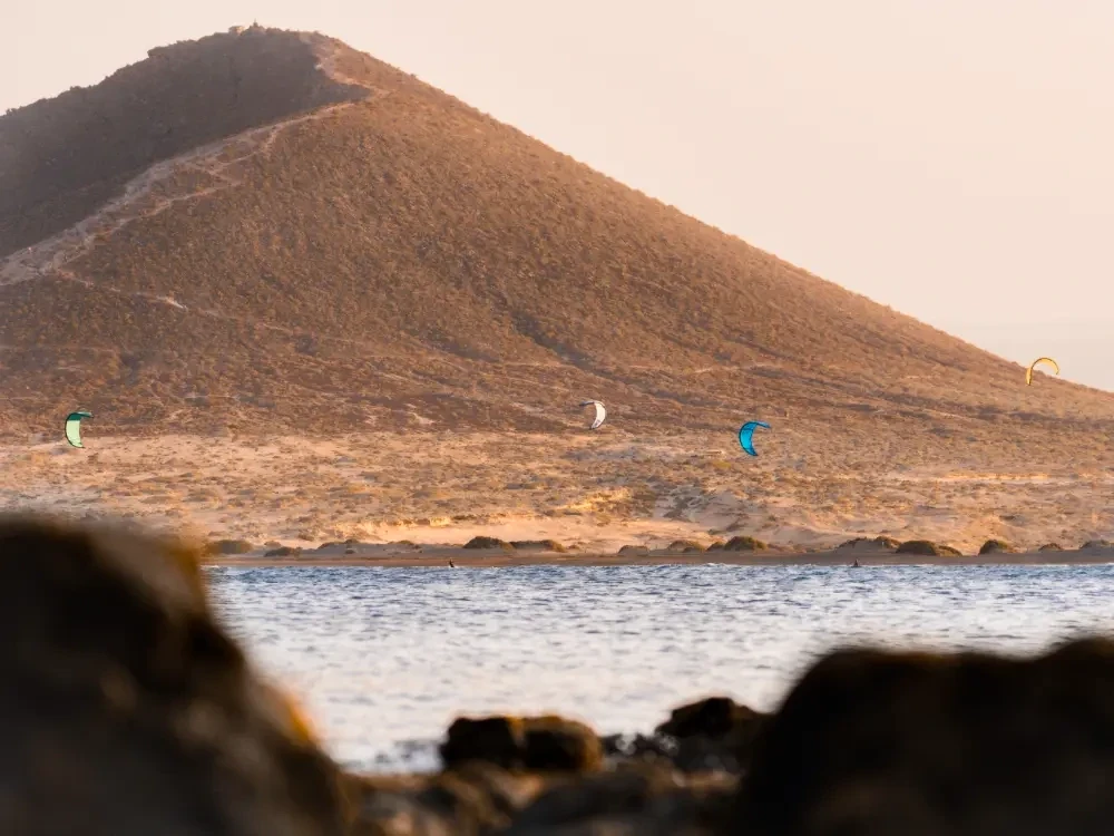Kitesurfer in El Médano