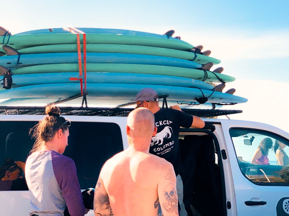 Surfvan mit Boards