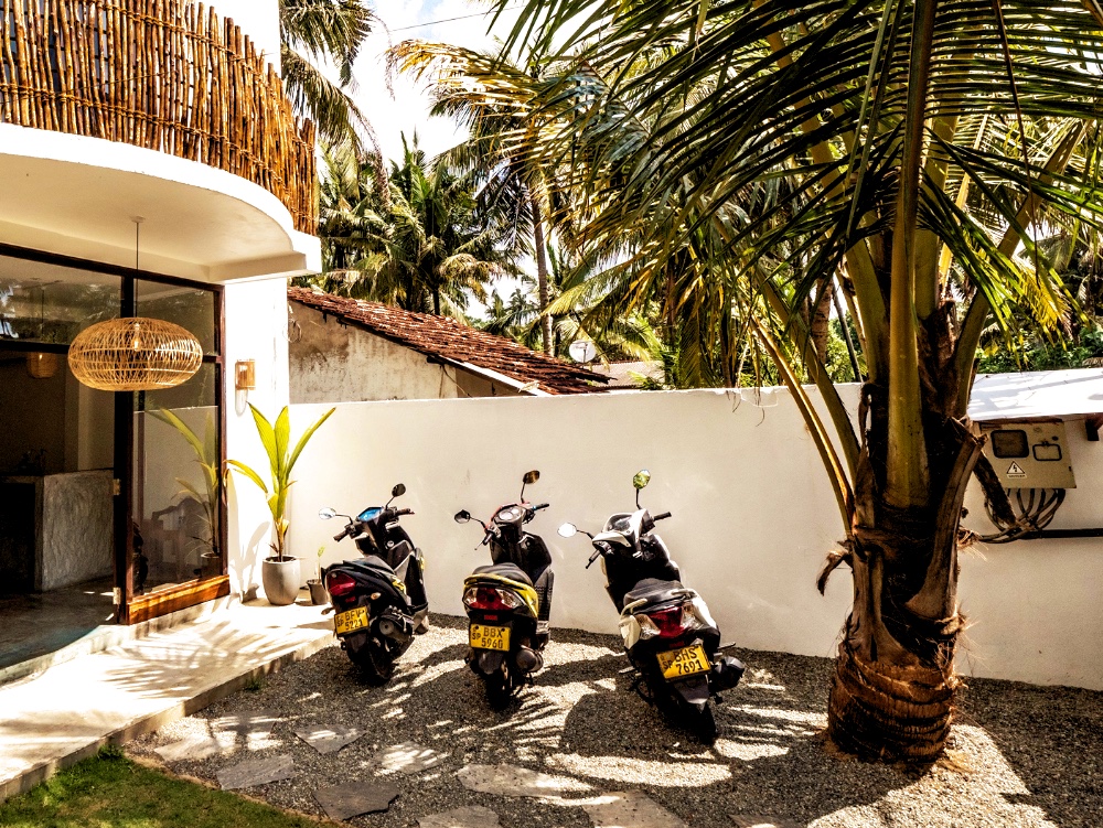 Moped rental at Sri Lanka Surfcamp