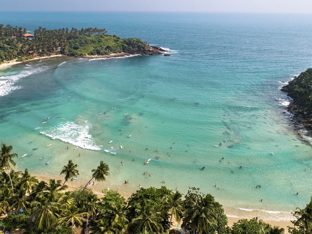 Surf beach Hiriketiya, Dikwella, Sri Lanka